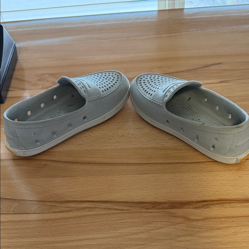 Gray Perforated Loafers (Floafers) - Picture 3 of 5